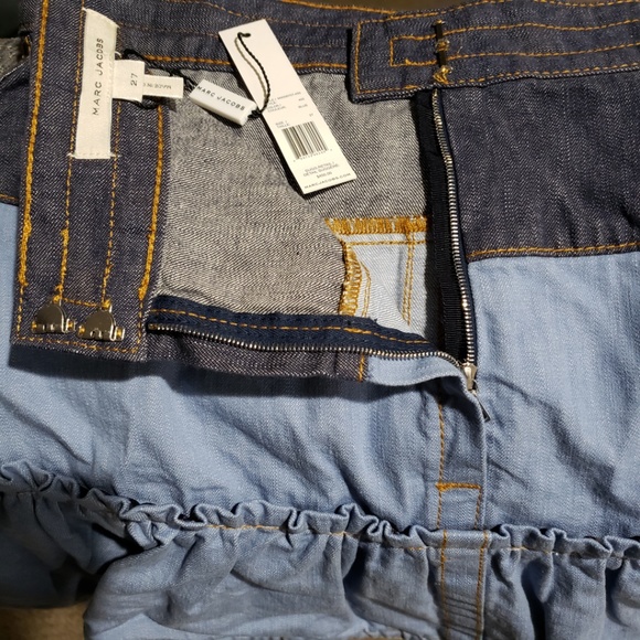 *SOLD* Marc Jacobs Ruffle Runway Denim Mini Skirt - Picture 6 of 8